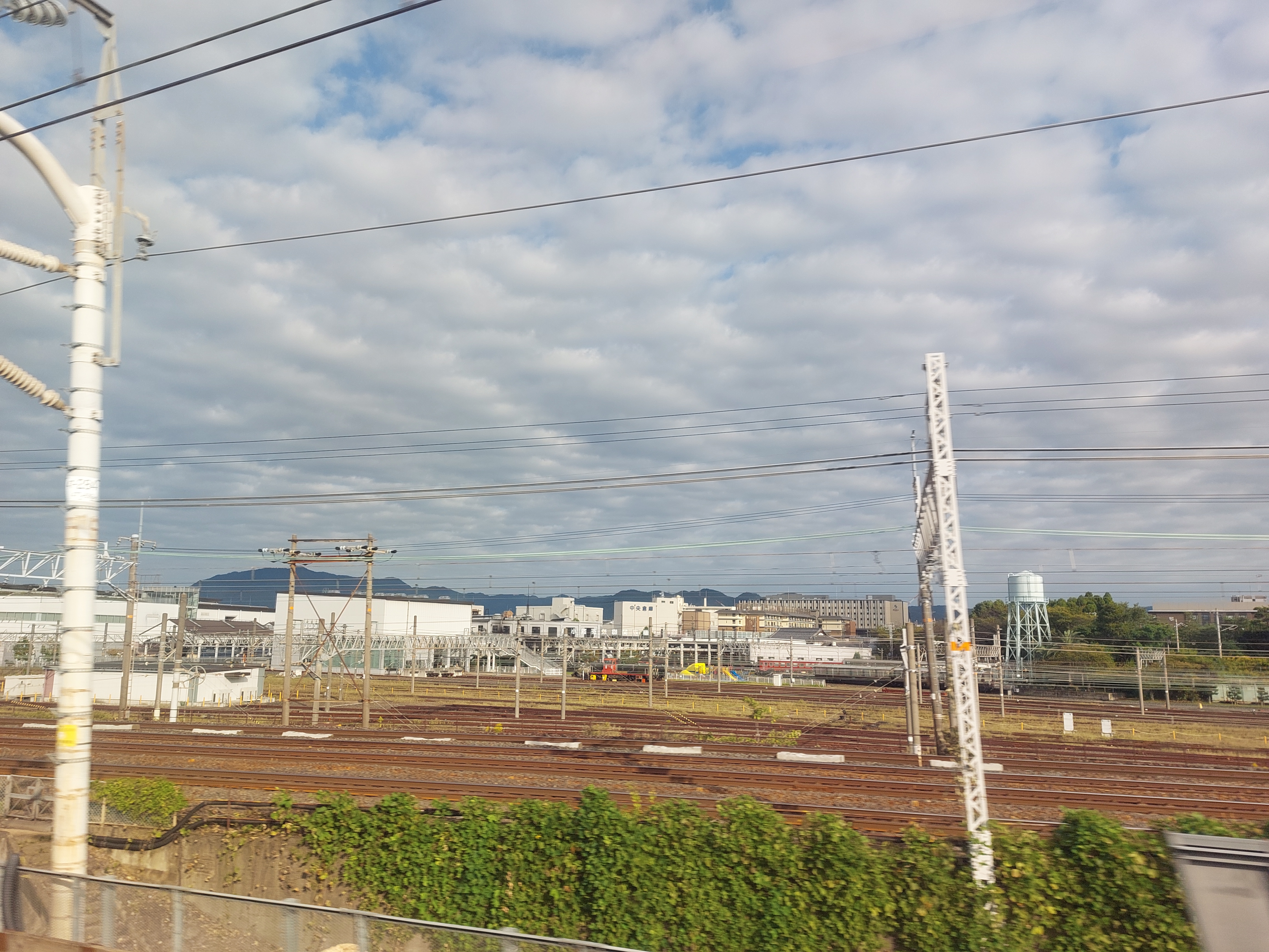 新幹線からの眺め