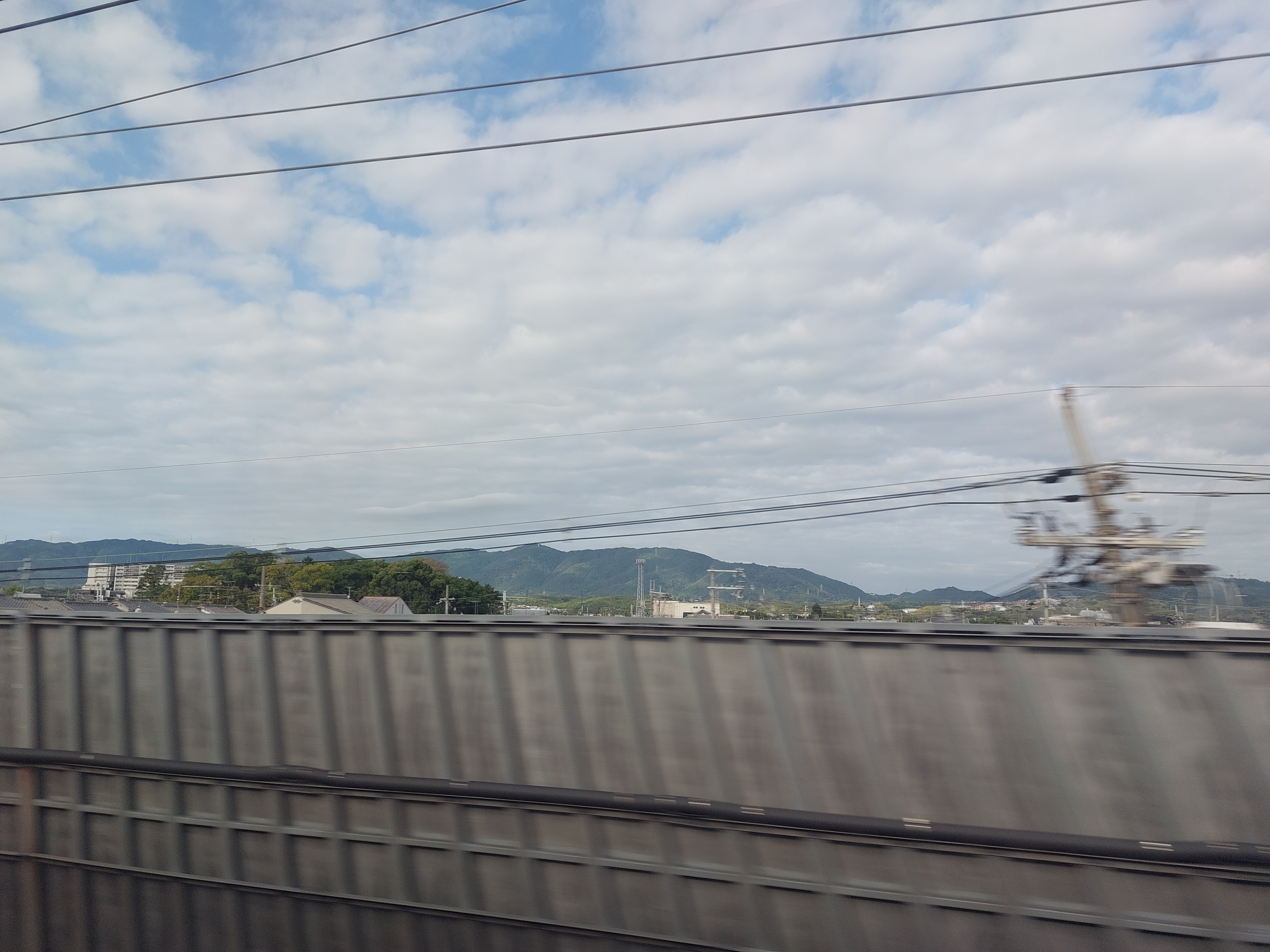 新幹線からの眺め