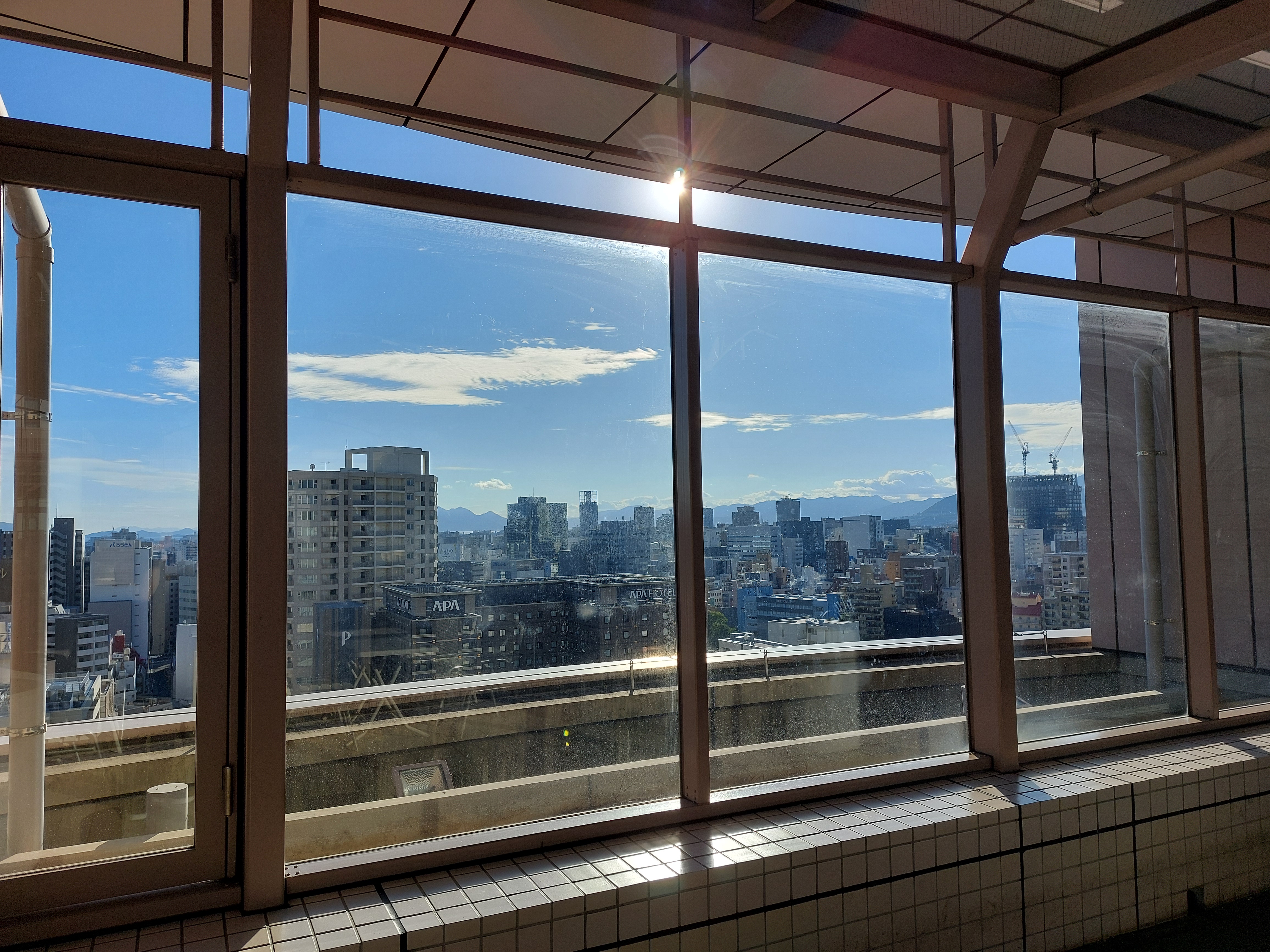 福屋広島駅前店の屋根からの眺め