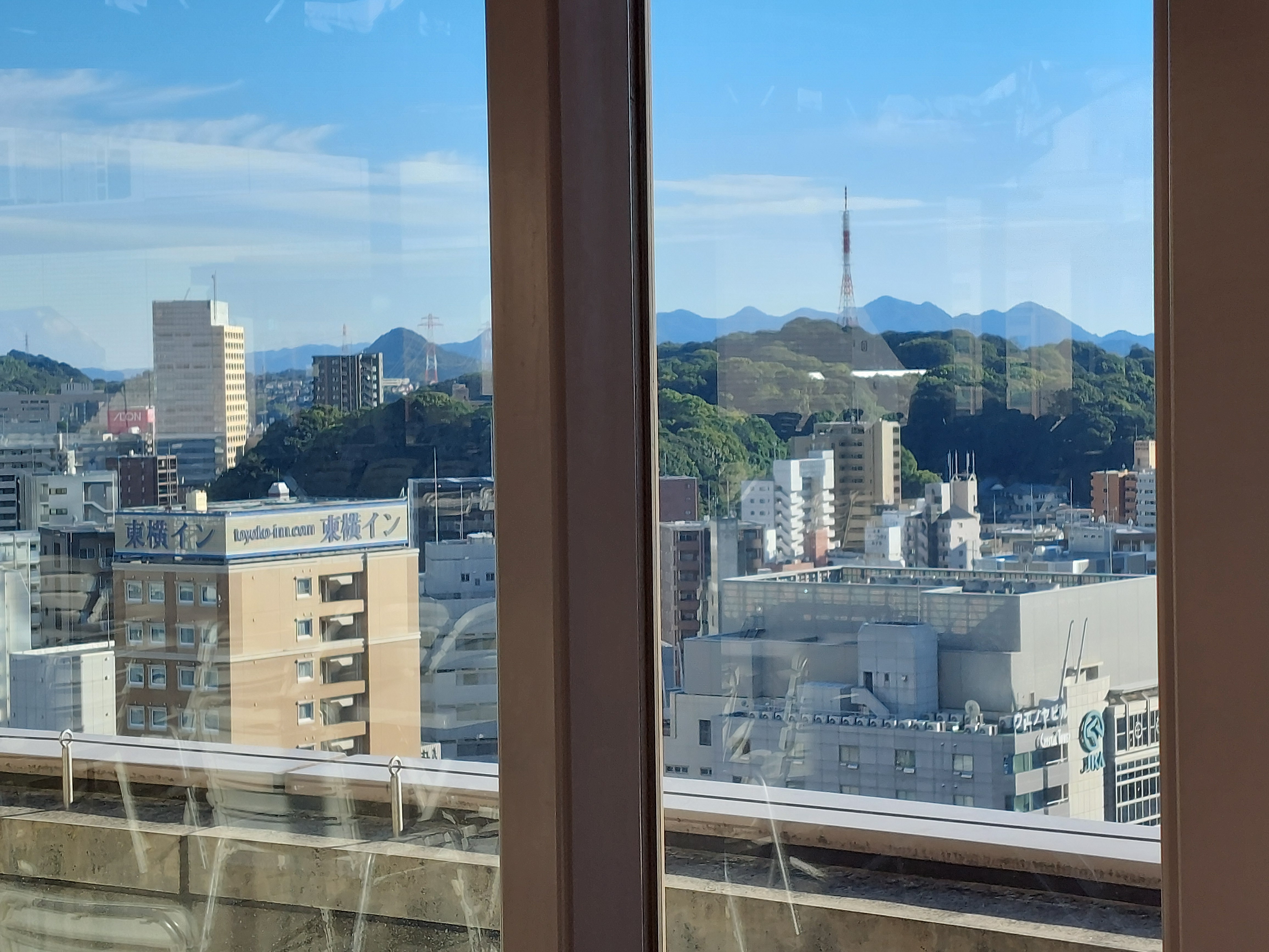 福屋広島駅前店の屋根からの眺め