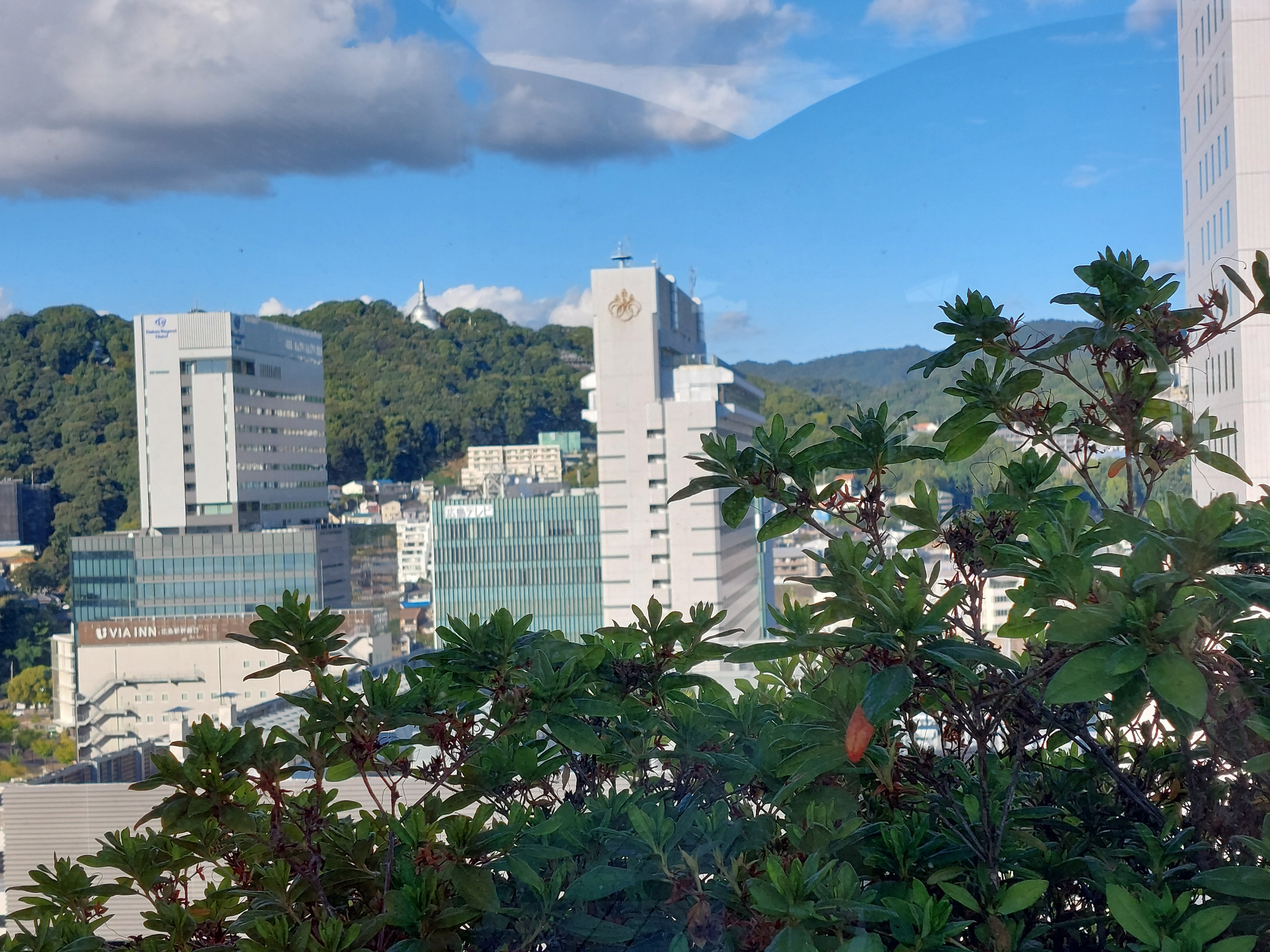 福屋広島駅前店の屋根からの眺め