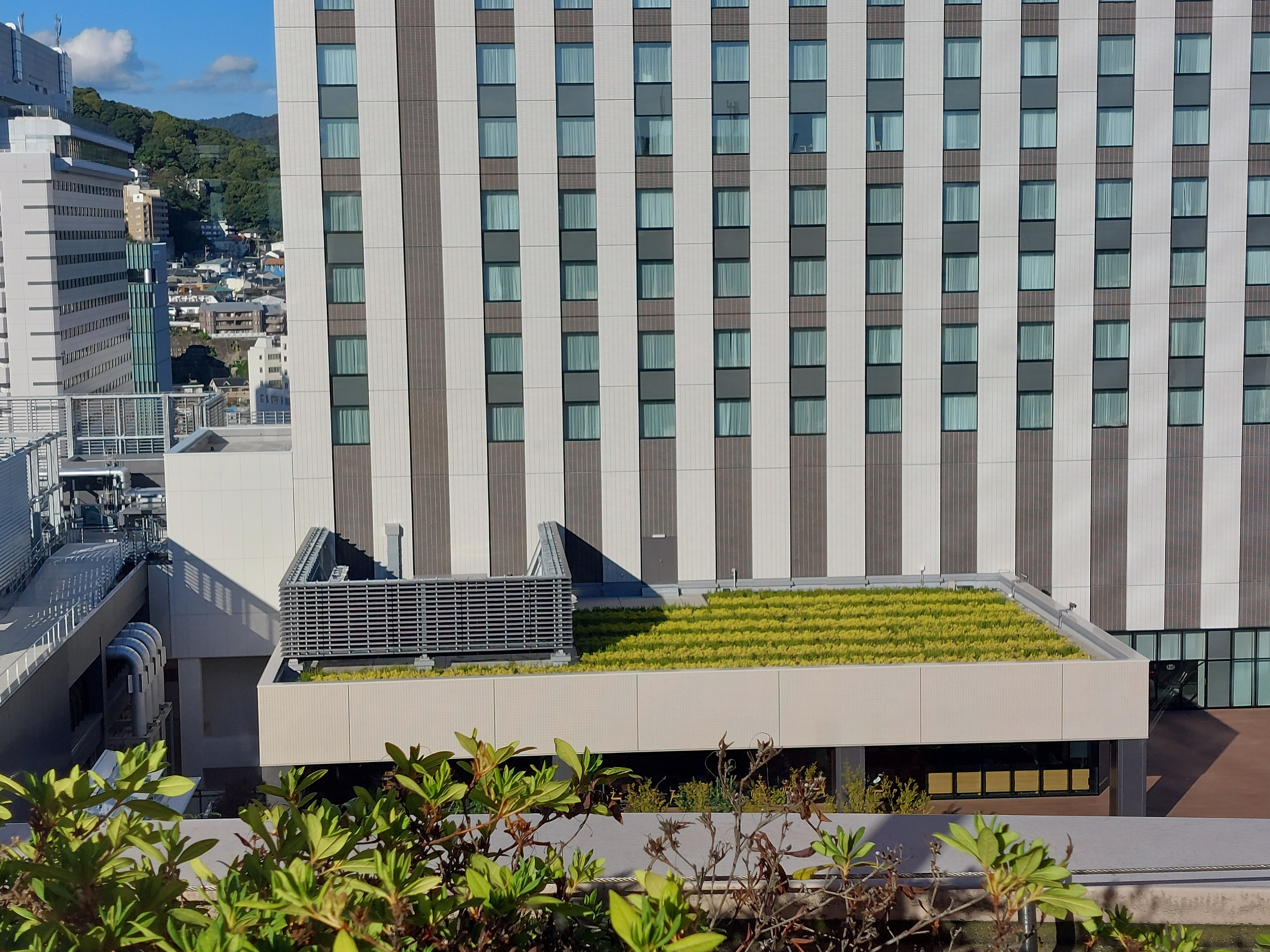 福屋広島駅前店の屋根からの眺め