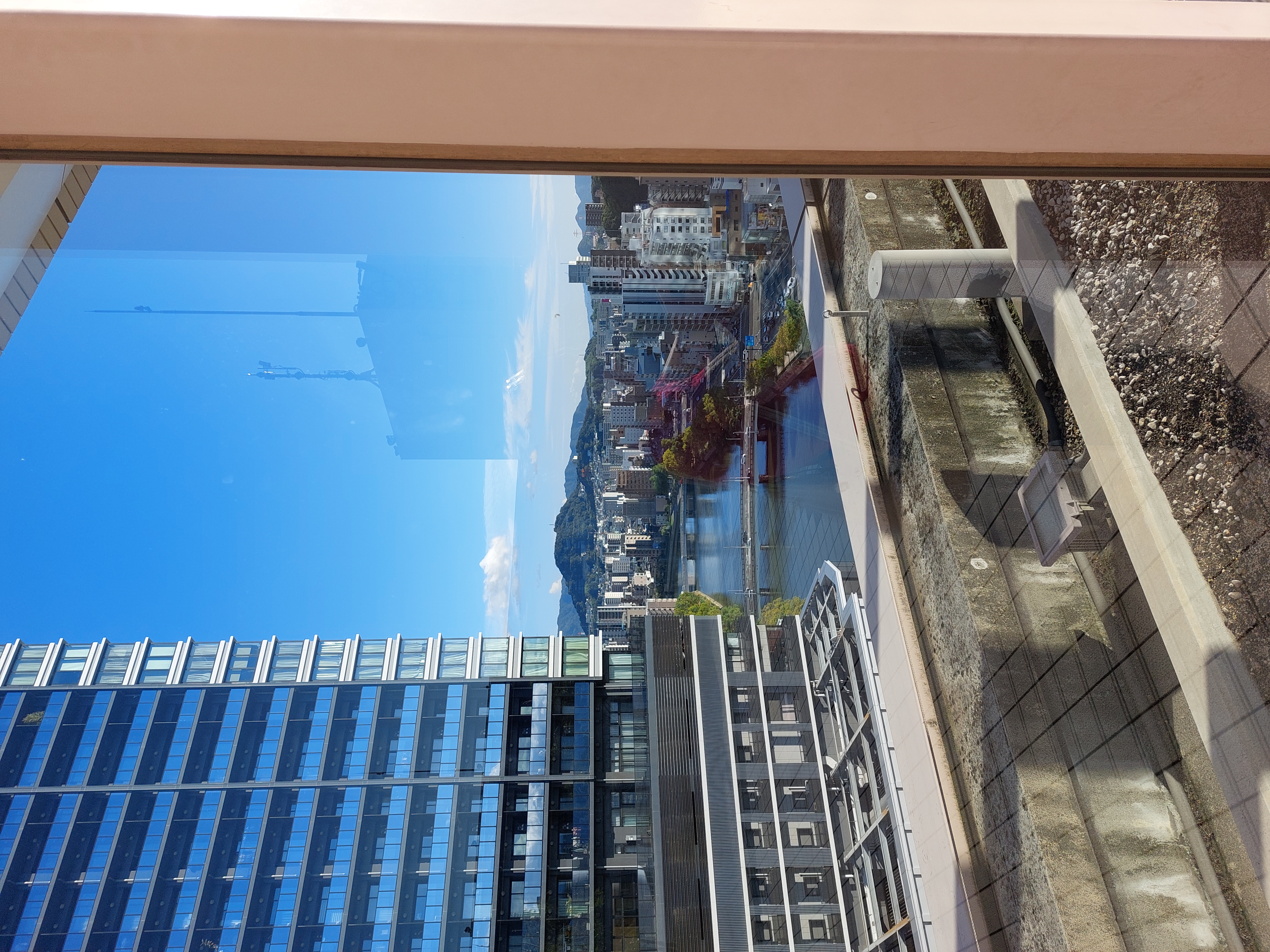 福屋広島駅前店の屋根からの眺め