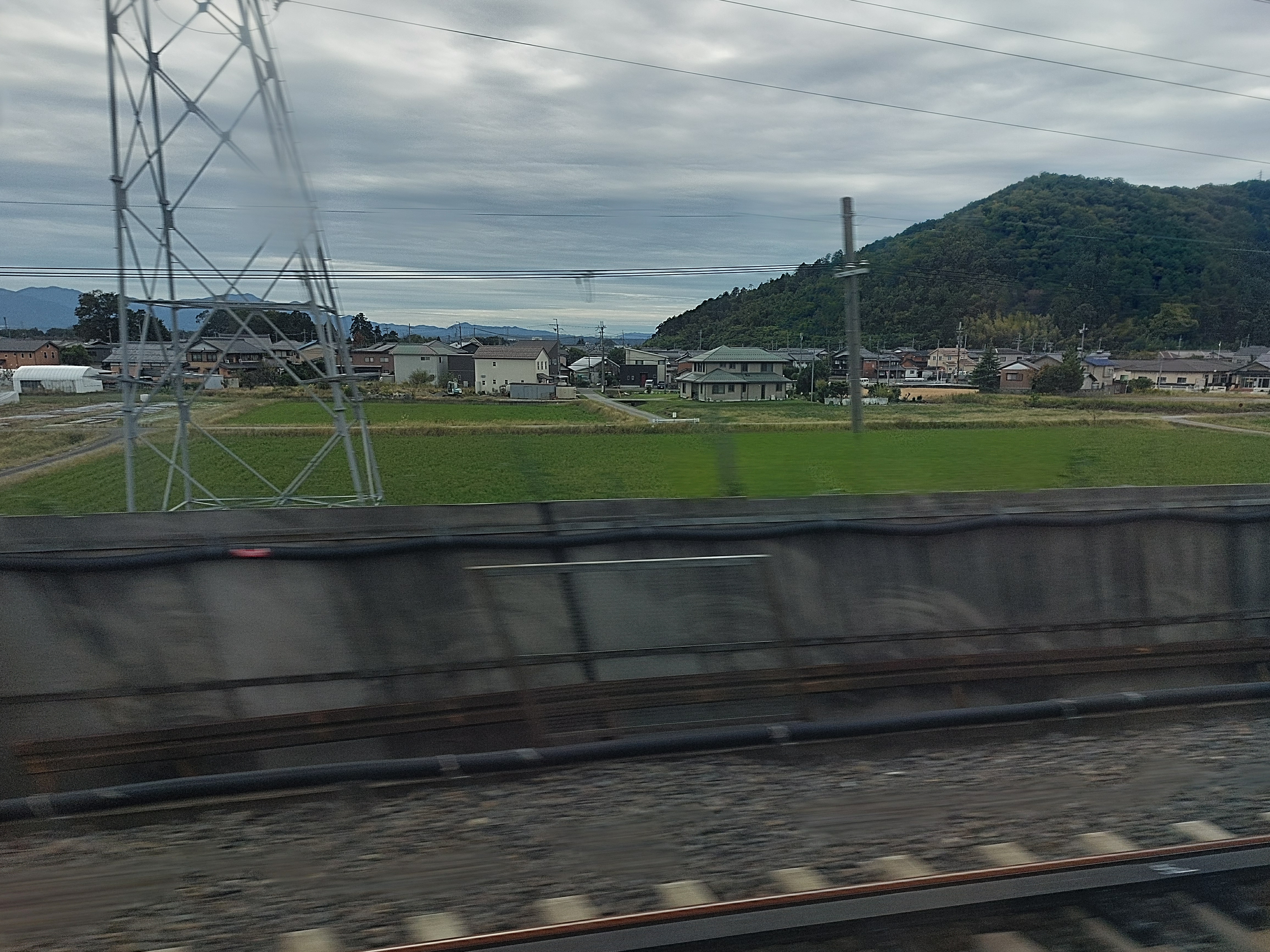 新幹線からの眺め