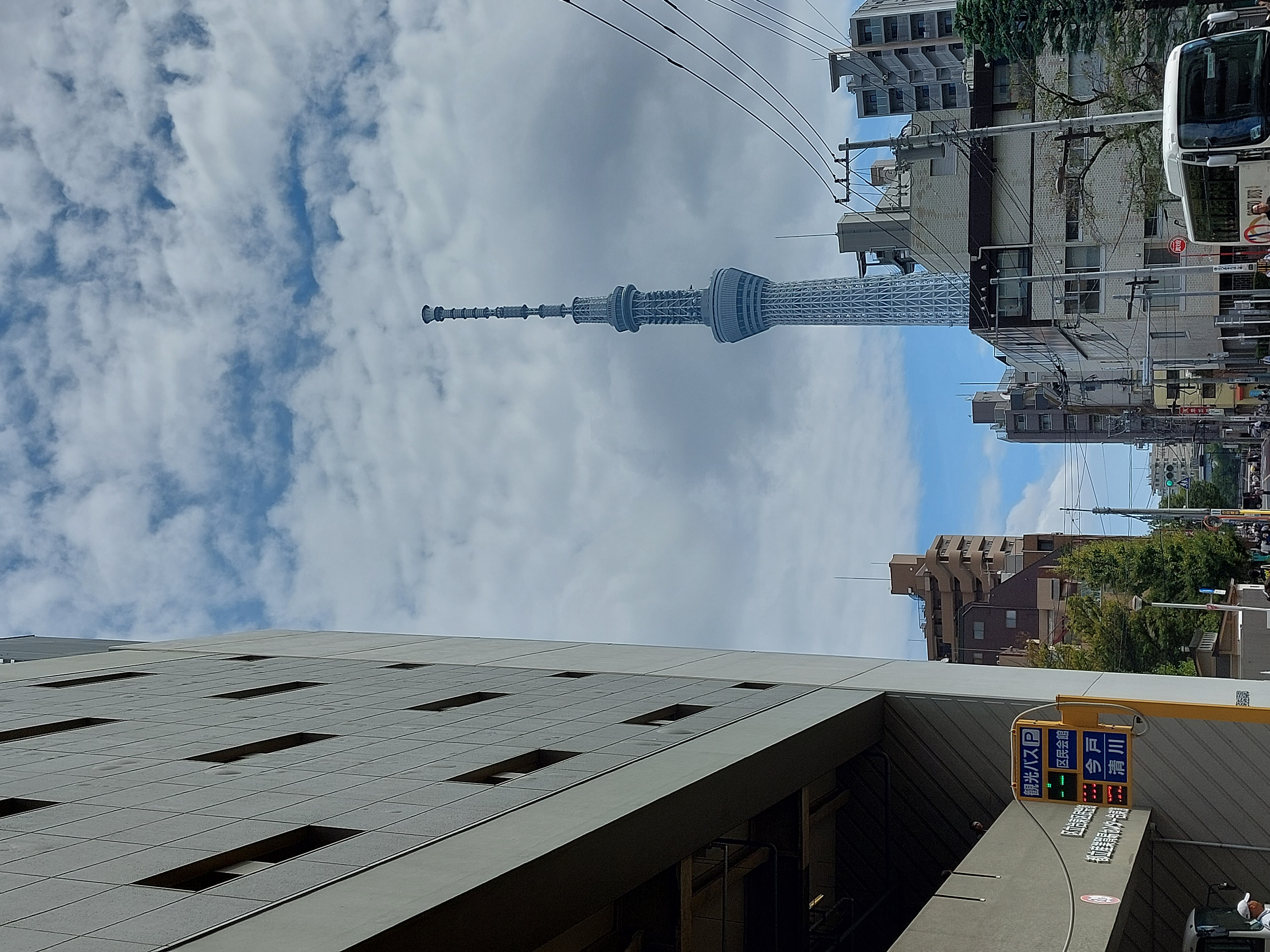 東京スカイツリー遠いからの眺め